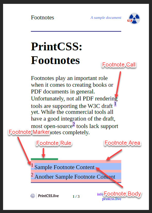 Footnotes rendered with PDFreactor.